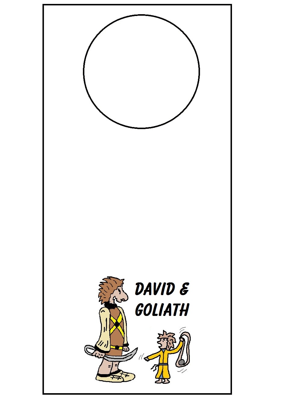 David And Goliath Craft Template Printable Templates